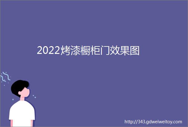 2022烤漆橱柜门效果图